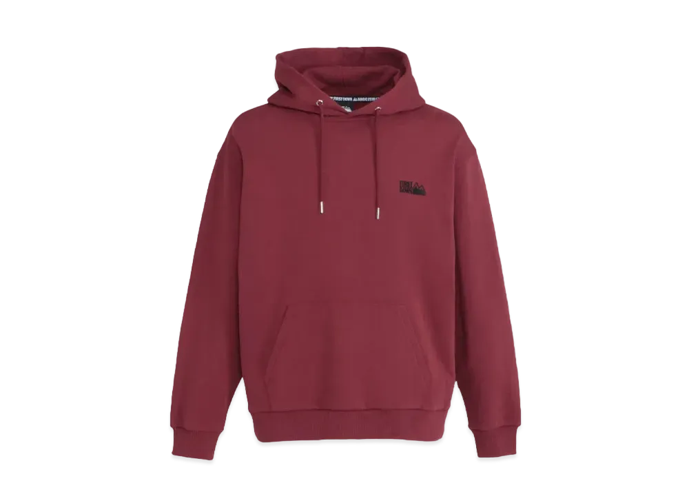 FIRST DOWN LOGO HOODED SWEAT "Bloodstone"