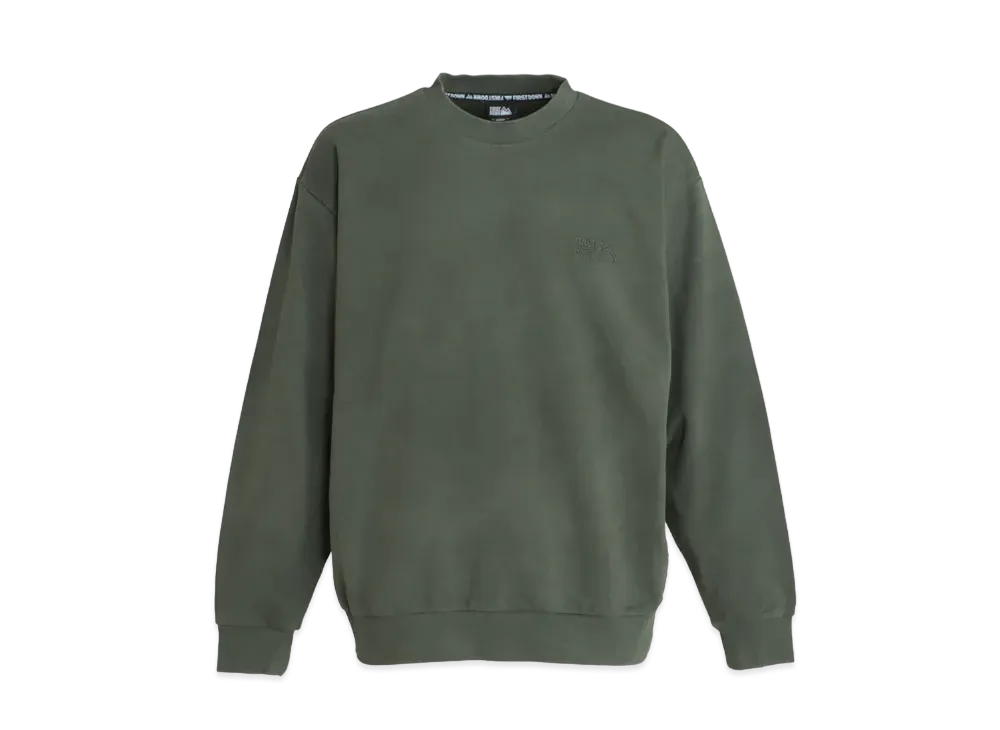 FIRST DOWN LOGO CREW SWEAT "Forest Green"