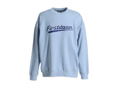 FIRST DOWN APPLIQUE CREW SWEAT "Sax"