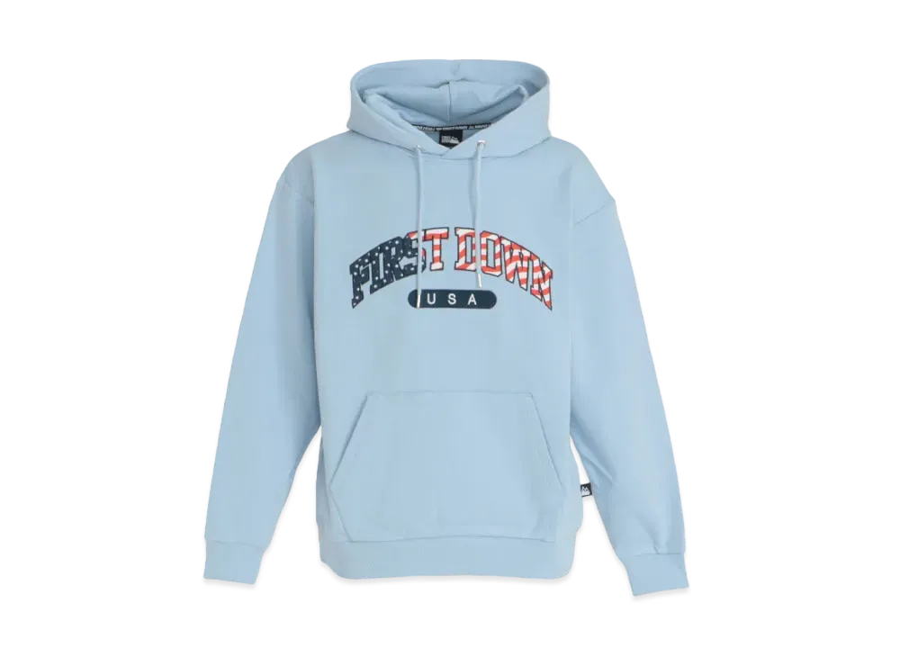 FIRST DOWN USA HOODED SWEAT "Sax"