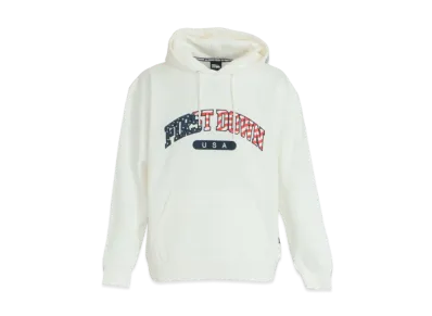 FIRST DOWN USA HOODED SWEAT "Off White"