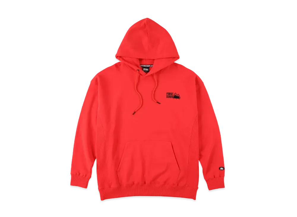 FIRST DOWN EMBROIDERY PULLOVER PARKA "Red"