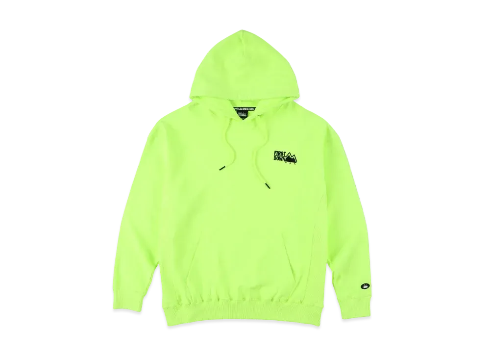 FIRST DOWN EMBROIDERY PULLOVER PARKA "Neon Yellow"