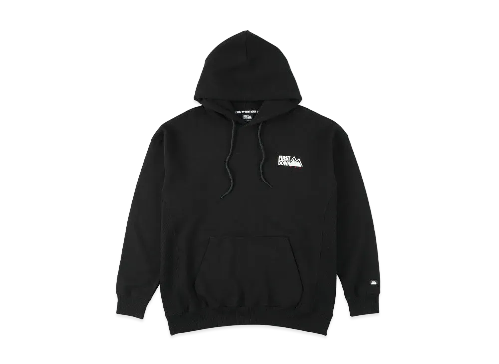FIRST DOWN EMBROIDERY PULLOVER PARKA "Black"