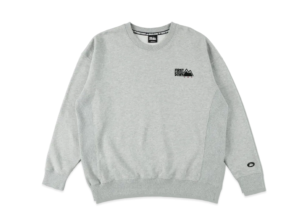FIRST DOWN EMBROIDERY SWEAT "Gray"