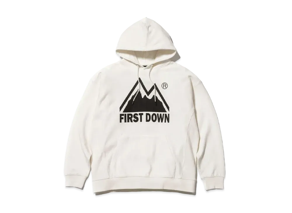 FIRST DOWN GRAPHIC PULLOVER PARKA "Off White"