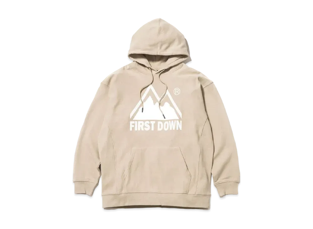 FIRST DOWN GRAPHIC PULLOVER PARKA "Beige"