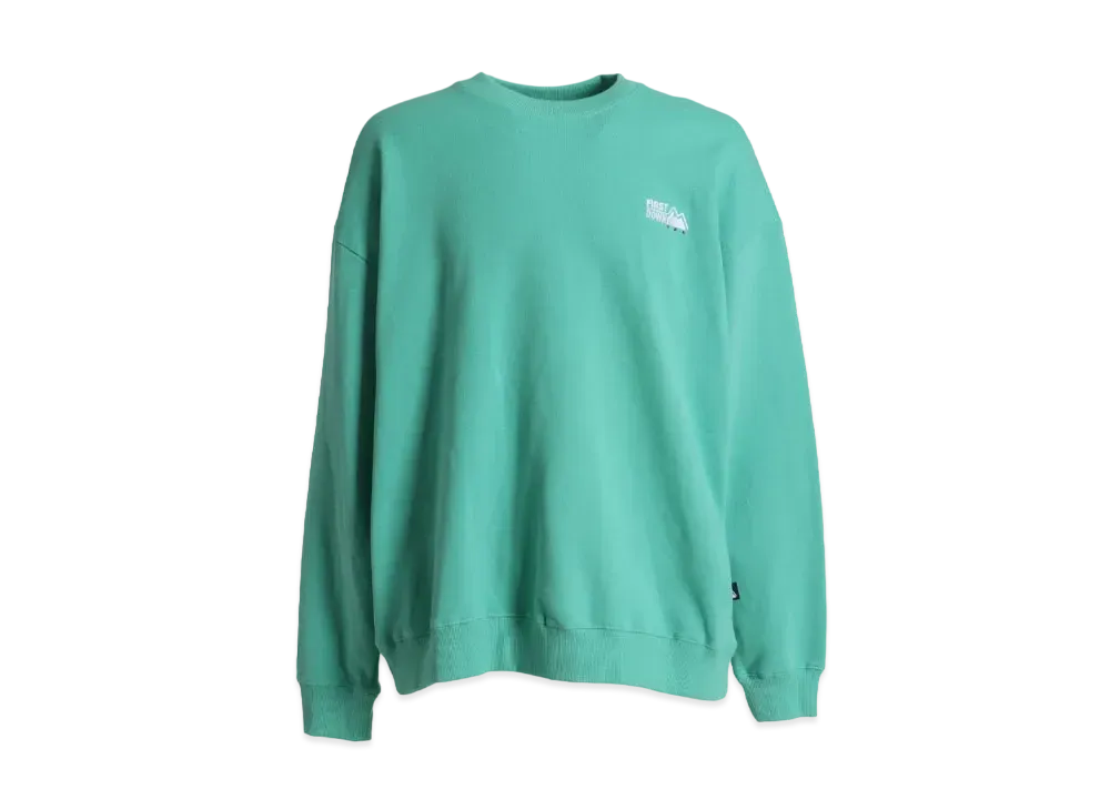 FIRST DOWN LOGO CREW SWEAT "Bright Mint"
