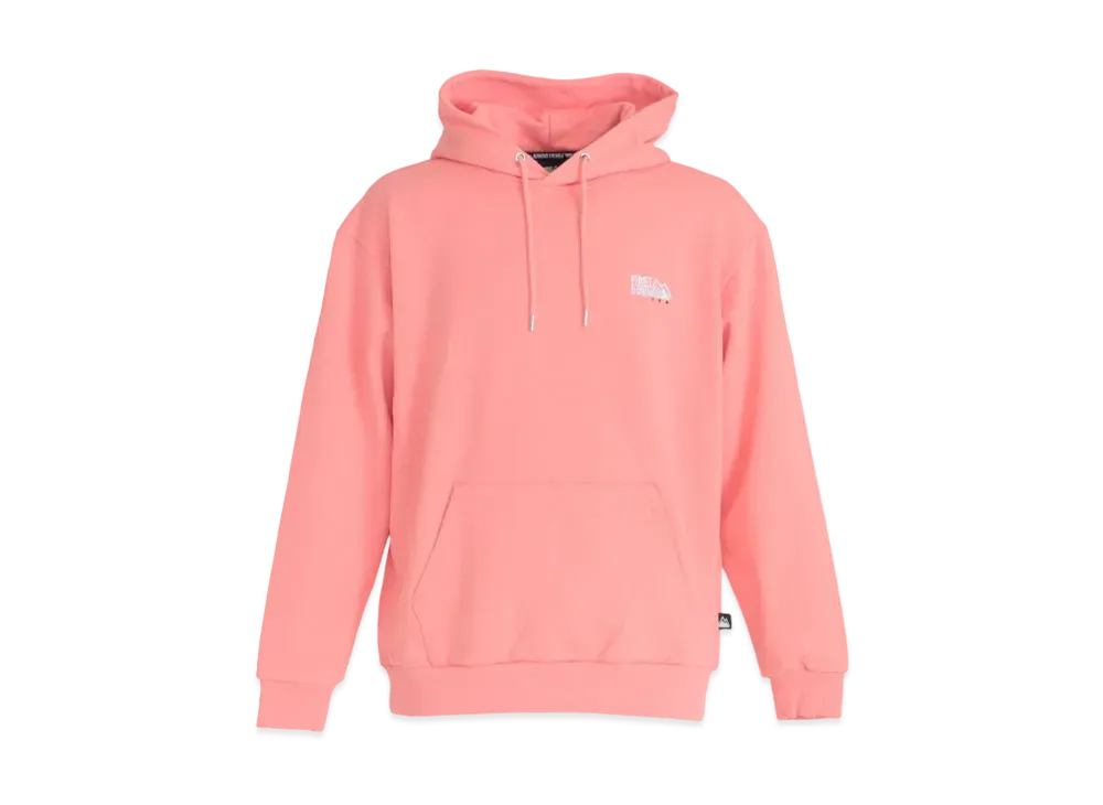 FIRST DOWN LOGO HOODED SWEAT "Salmon Pink"
