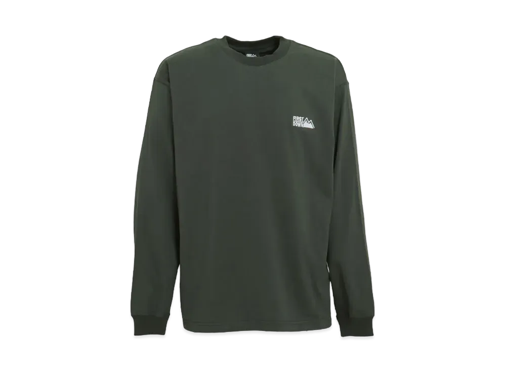FIRST DOWN LOGO L/S T "Dark Green"