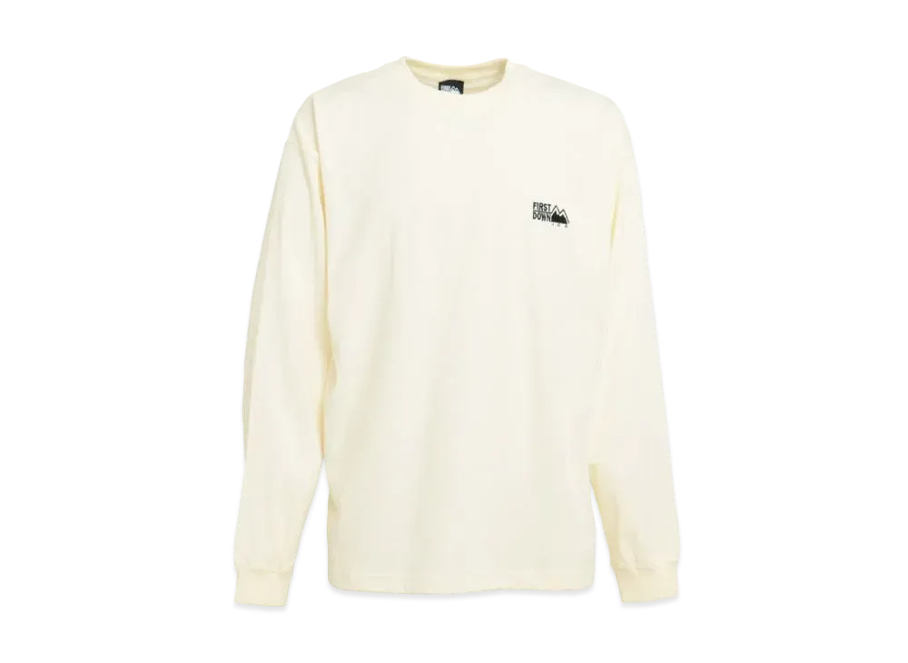 FIRST DOWN LOGO L/S T "Off White"