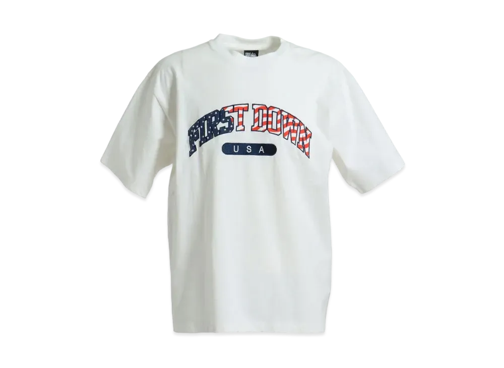 FIRST DOWN USA S/S T "Off White"