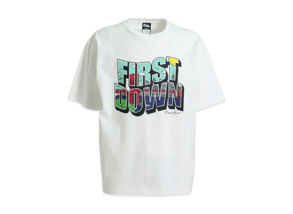 FIRST DOWN ART S/S T "Off White"