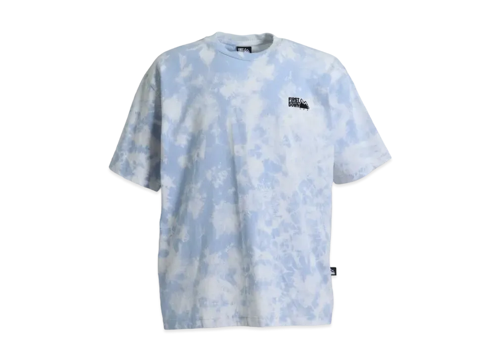 FIRST DOWN TIE DYE S/S T "Light Sax"