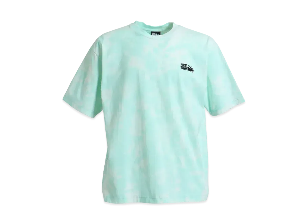 FIRST DOWN TIE DYE S/S T "Light Mint"