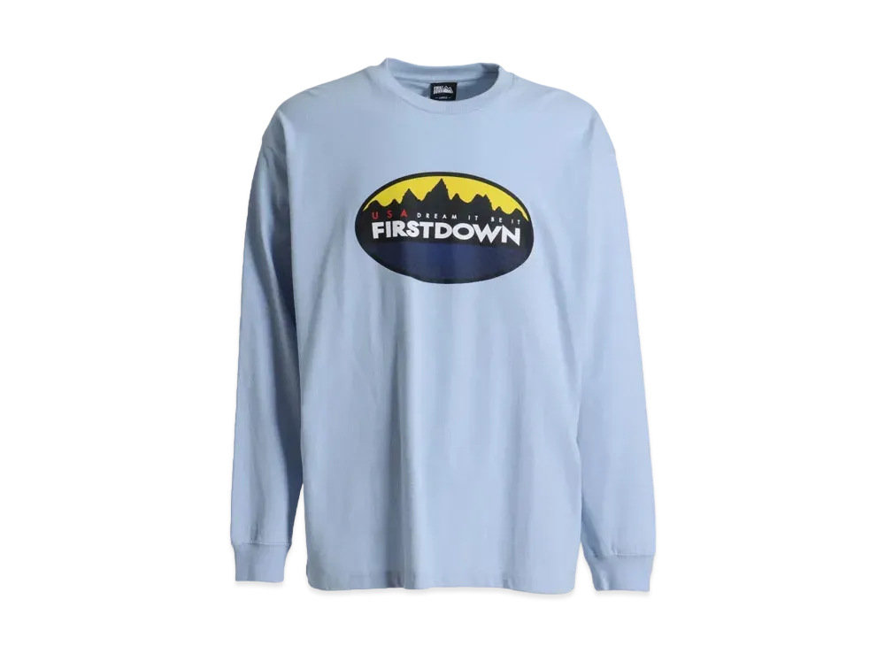 FIRST DOWN CIRCLE LOGO L/S T "Light Sax"