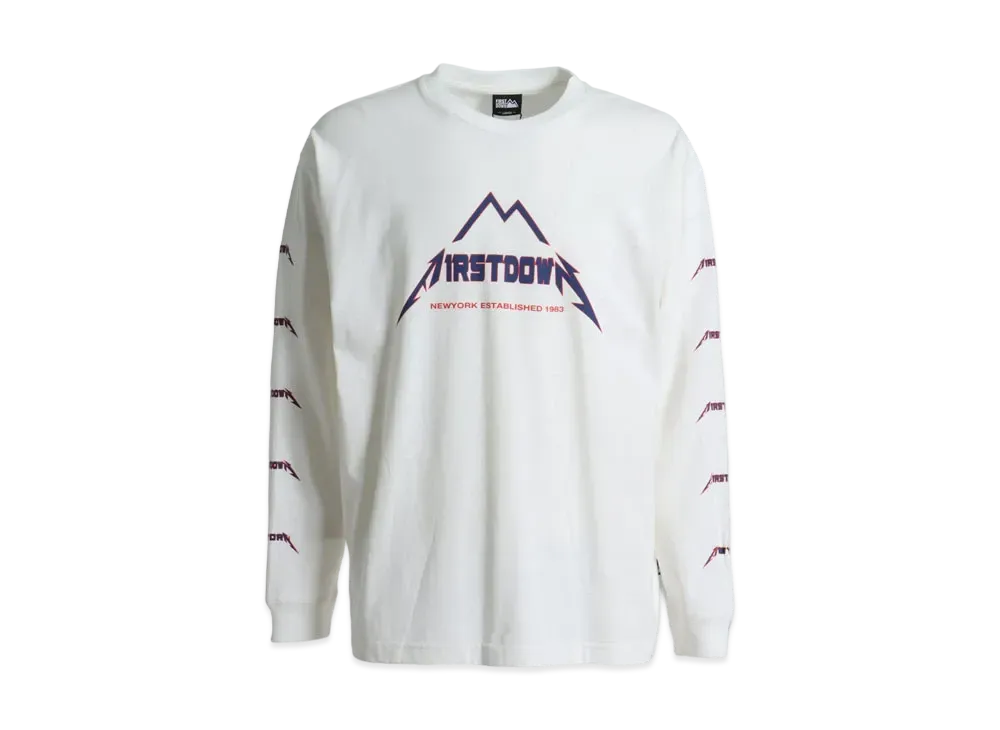 FIRST DOWN METAL L/S T "Off White"