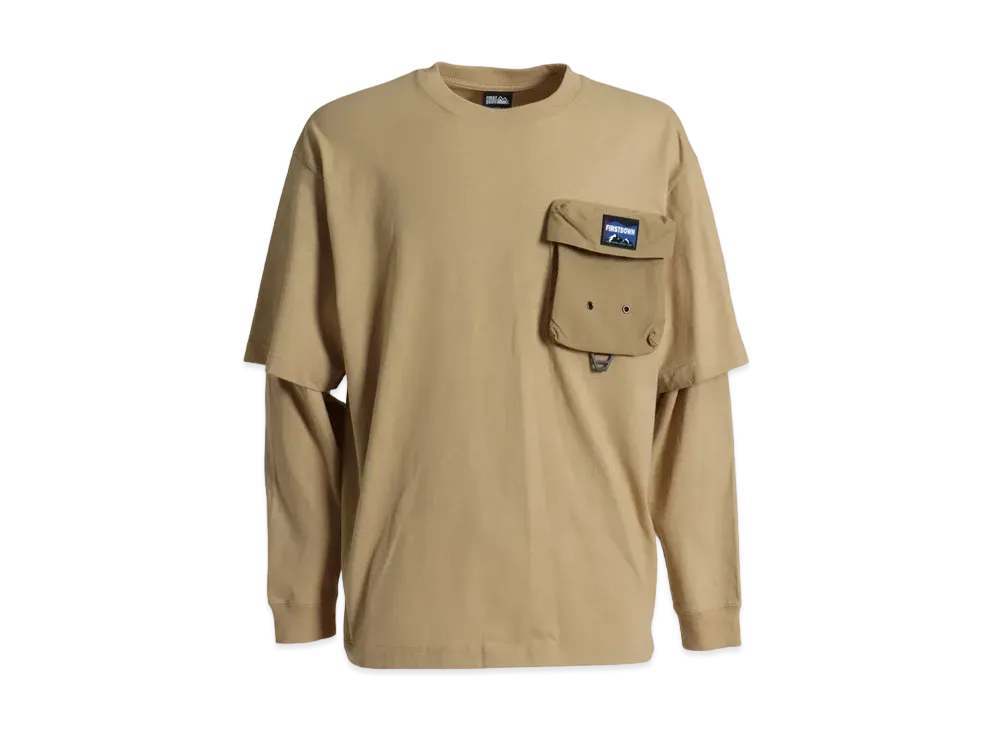 FIRST DOWN LAYERED L/S T "Desert Beige"