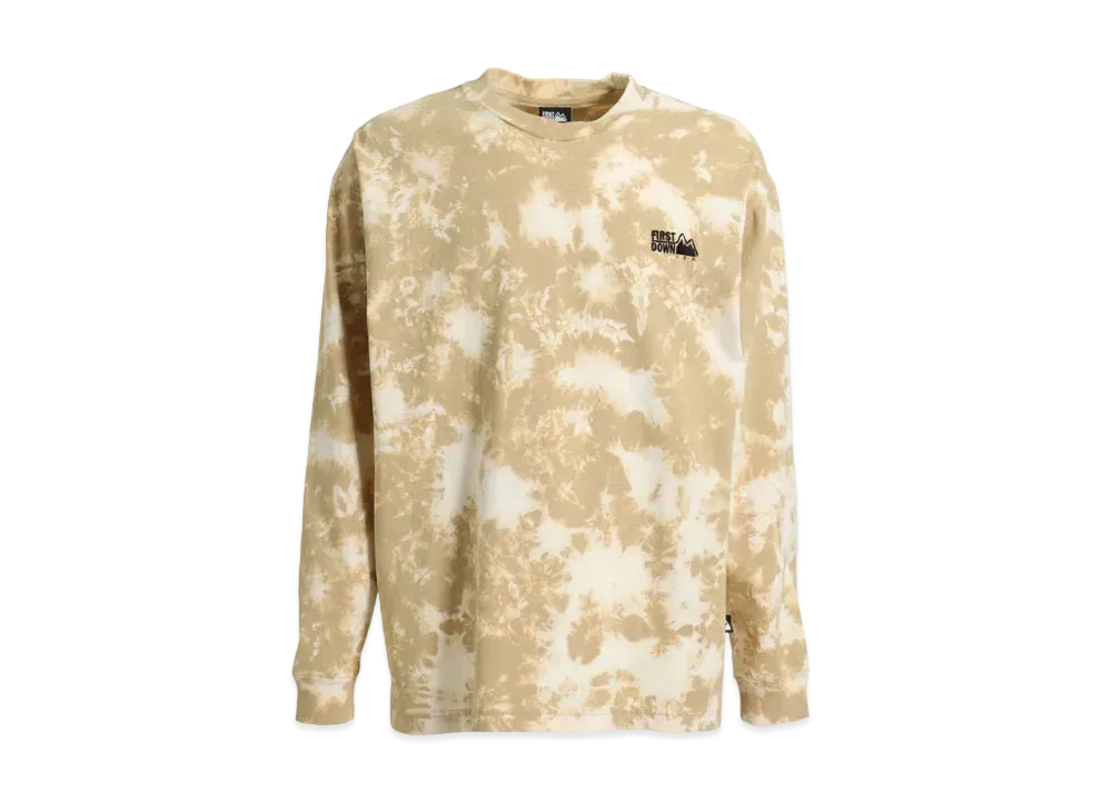 FIRST DOWN TIE DYE L/S T "Desert Beige"