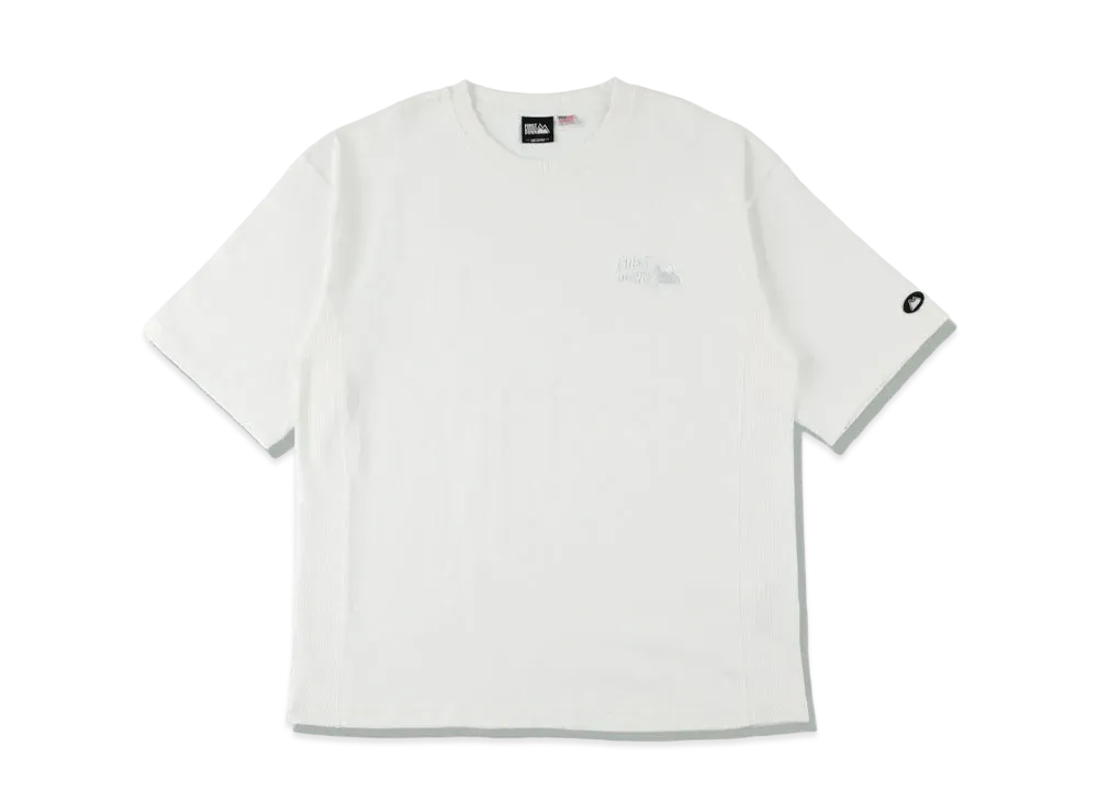 FIRST DOWN S/S EMBROIDERY TEE "White"