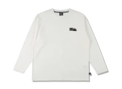 FIRST DOWN L/S EMBROIDERY TEE "White"