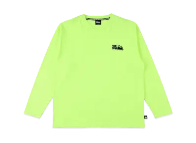 FIRST DOWN L/S EMBROIDERY TEE "Neon Yellow"