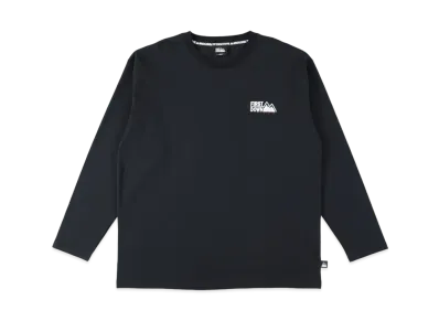 FIRST DOWN L/S EMBROIDERY TEE "Black"