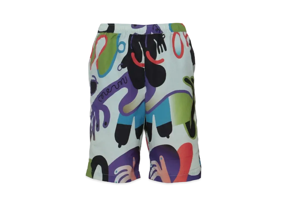 FIRST DOWN [Keeenue/FIRST DOWN USA] GRAPHIC COZY SHORTS "Print"