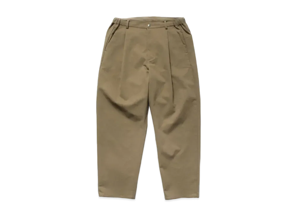 FIRST DOWN TEIJIN SOLOTEX STRETCH ONE TUCK TAPERED PANTS "Coyote"