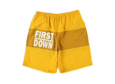 FIRST DOWN NYLON TASLAN SWIM SHORTS "Mustard"