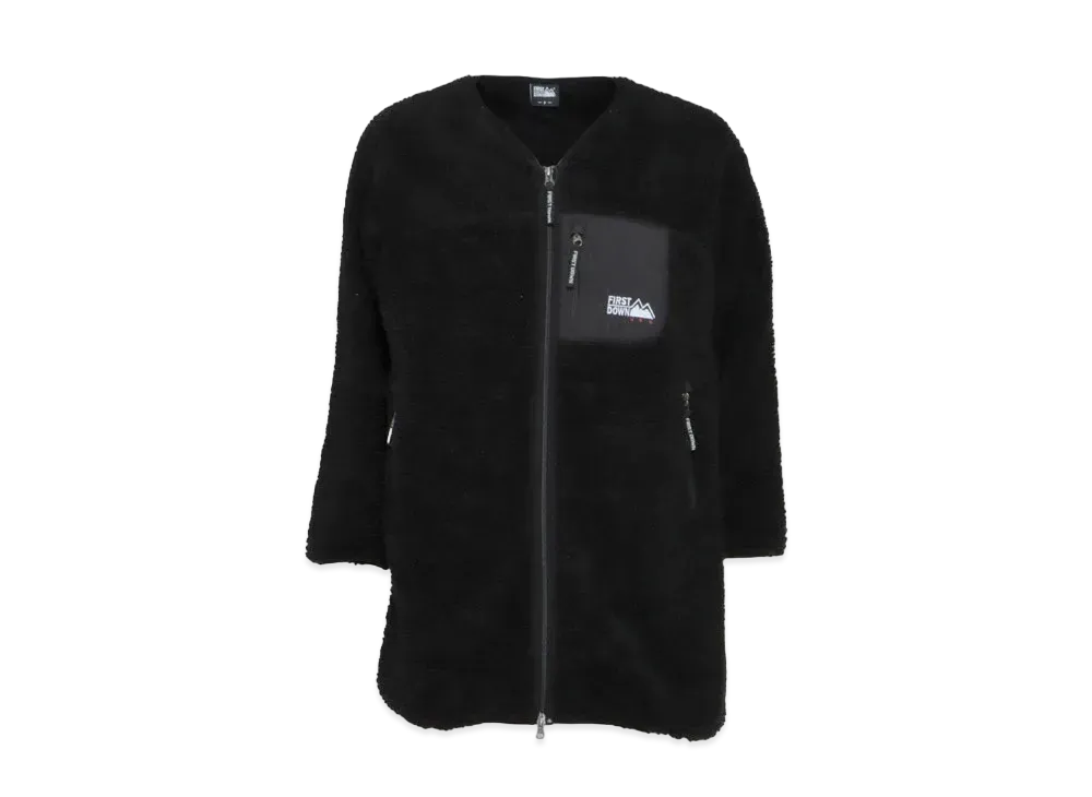 FIRST DOWN TUMBLING BOA COAT "Black"