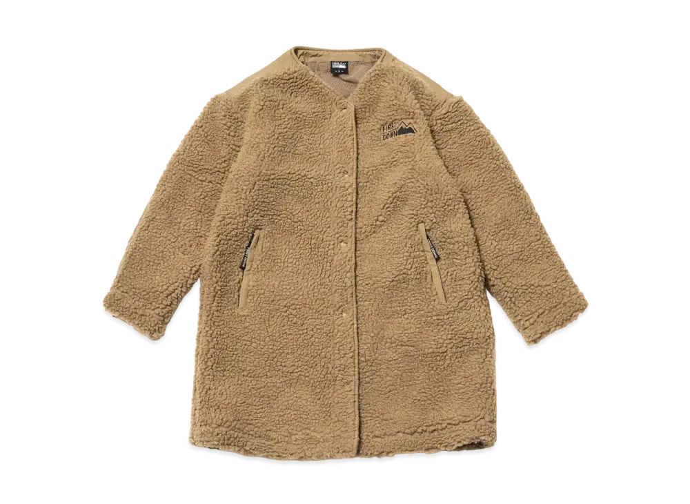 FIRST DOWN NO COLLAR BOA COAT "Beige"