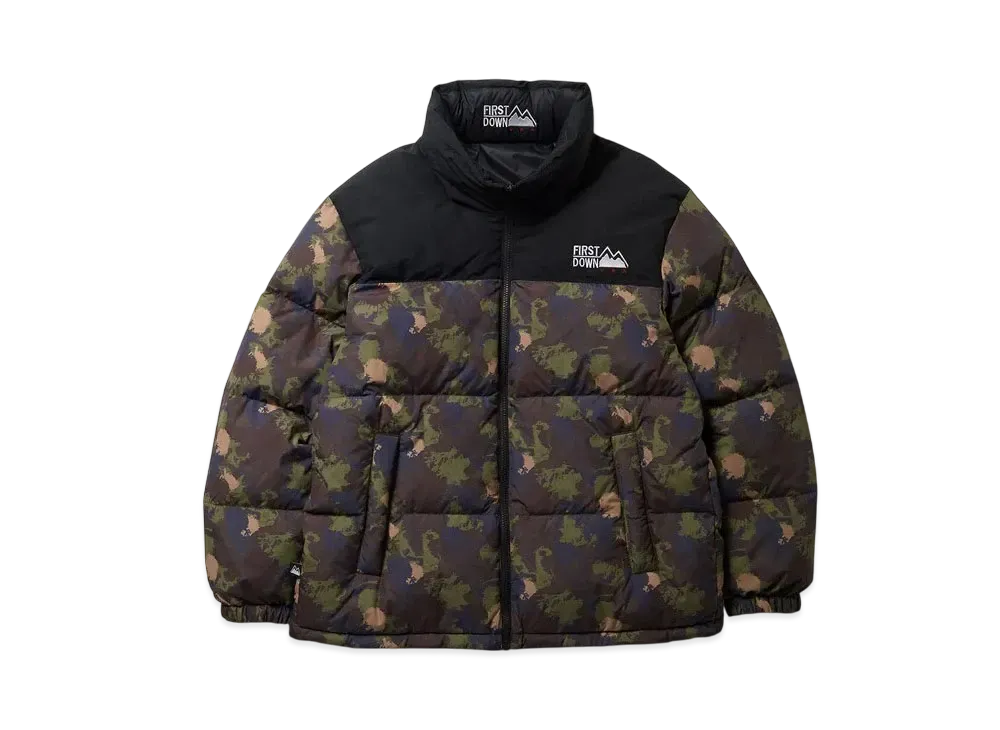FIRST DOWN Bubble Down Jkt Microft "Camo"