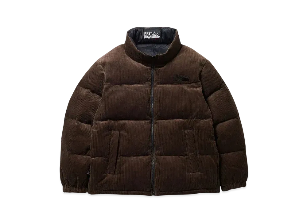 FIRST DOWN Bubble Down Jkt Corduroy "Brown"