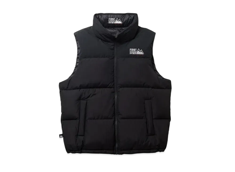 FIRST DOWN Bubble Down Vest Microft "Black"