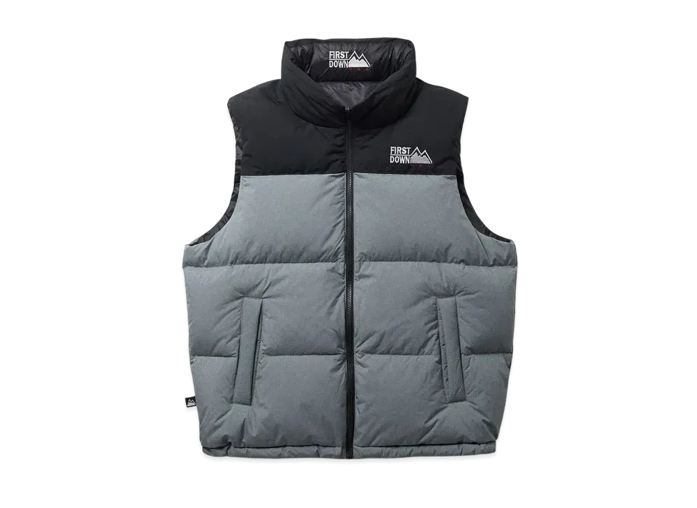 FIRST DOWN Bubble Down Vest Microft "Grey"