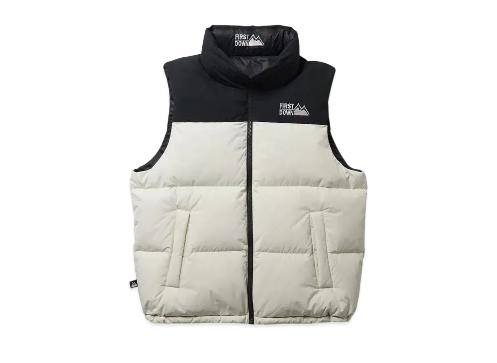 FIRST DOWN Bubble Down Vest Microft "White"