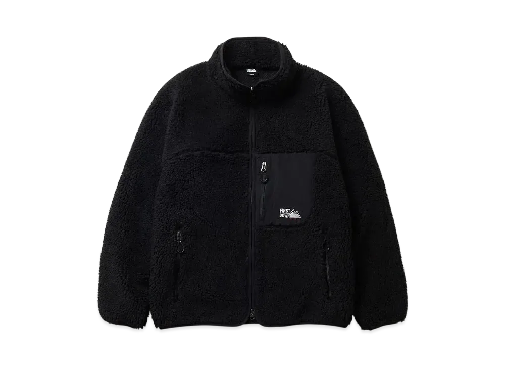 FIRST DOWN Boa Fleece Jkt "Black"