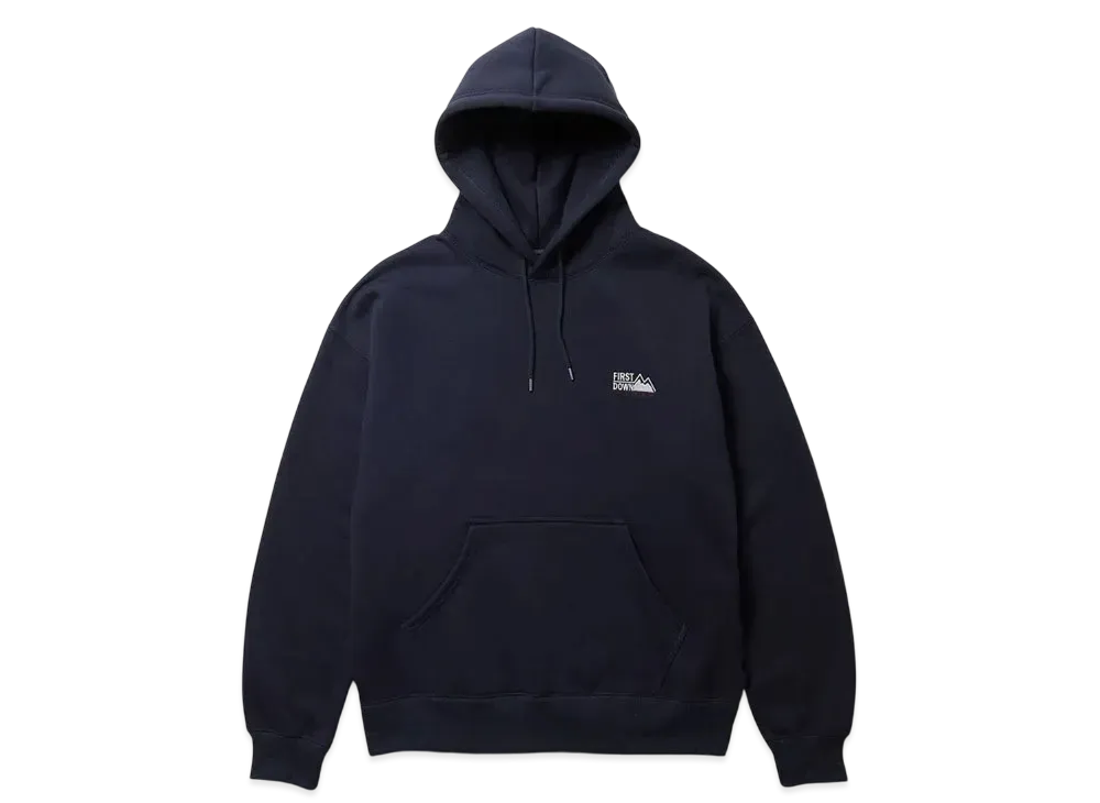 FIRST DOWN Logo Hooded Sweat "Navy"