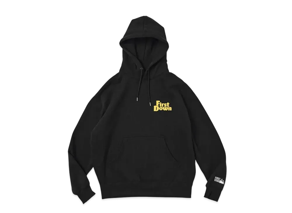 FIRST DOWN Hooded Sweat "Black"