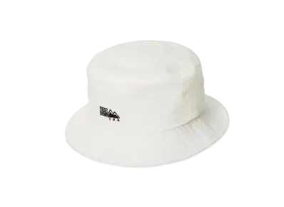 FIRST DOWN Logo Twill Bucket Hat "White"