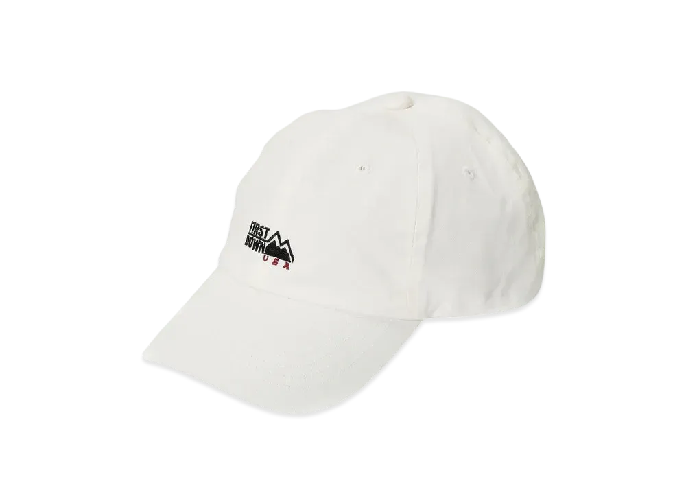 FIRST DOWN Logo Twill Cap "White"