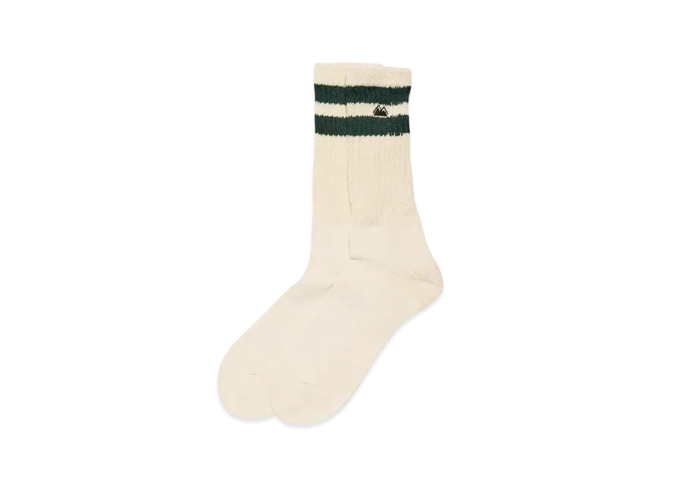 FIRST DOWN Line Crew Logo Socks "Green"