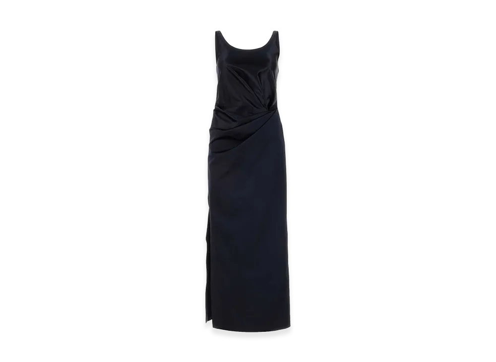 FENDI Women's Satin Dress "Midnight Blue"
