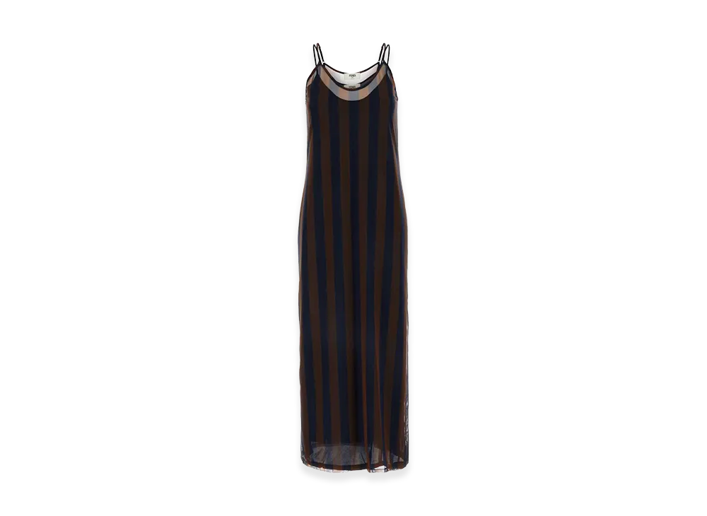 FENDI Women's Stretch Tulle Dress "Multicolor"