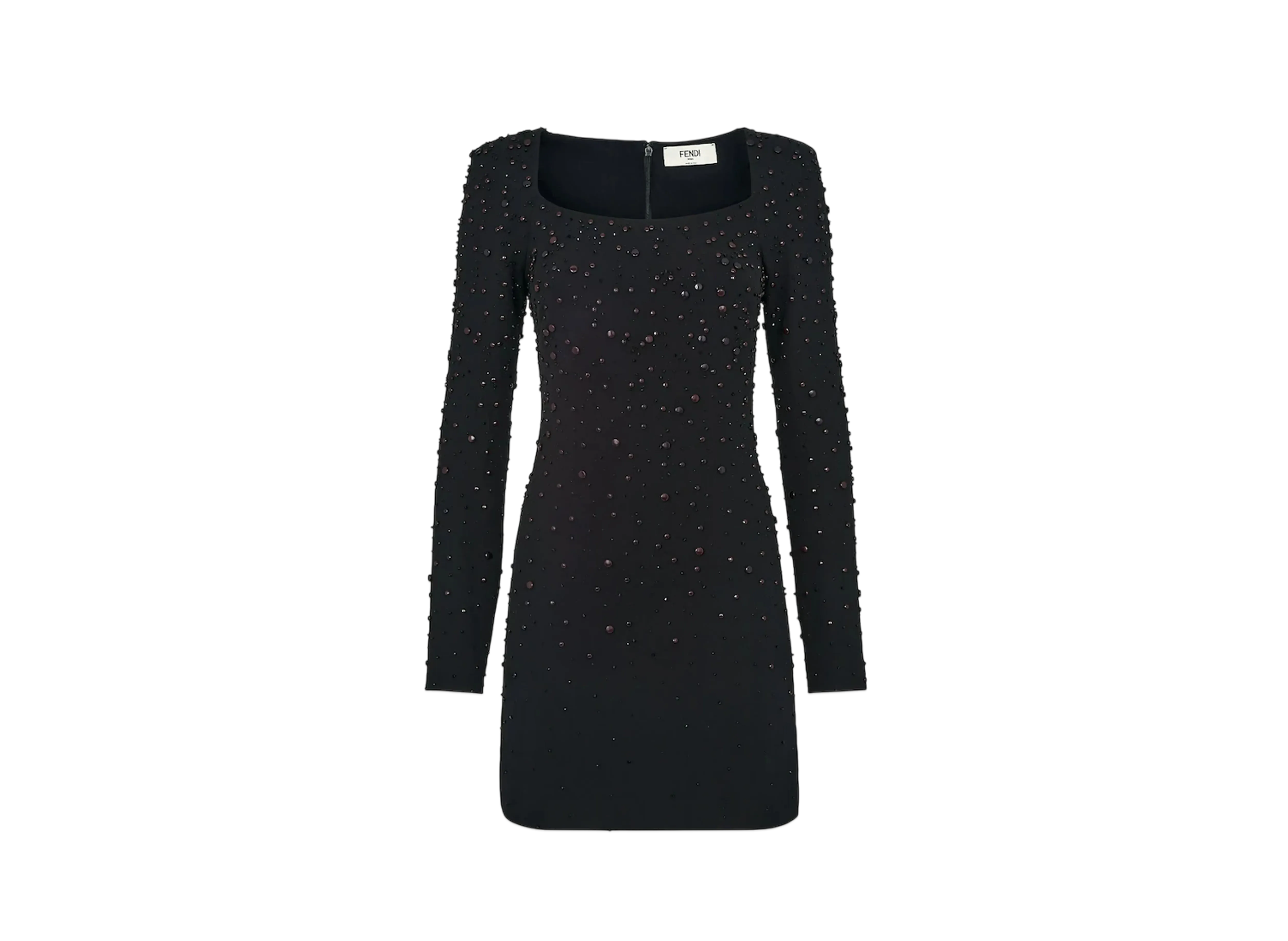 FENDI Women's Silk Cady Dress "Black"