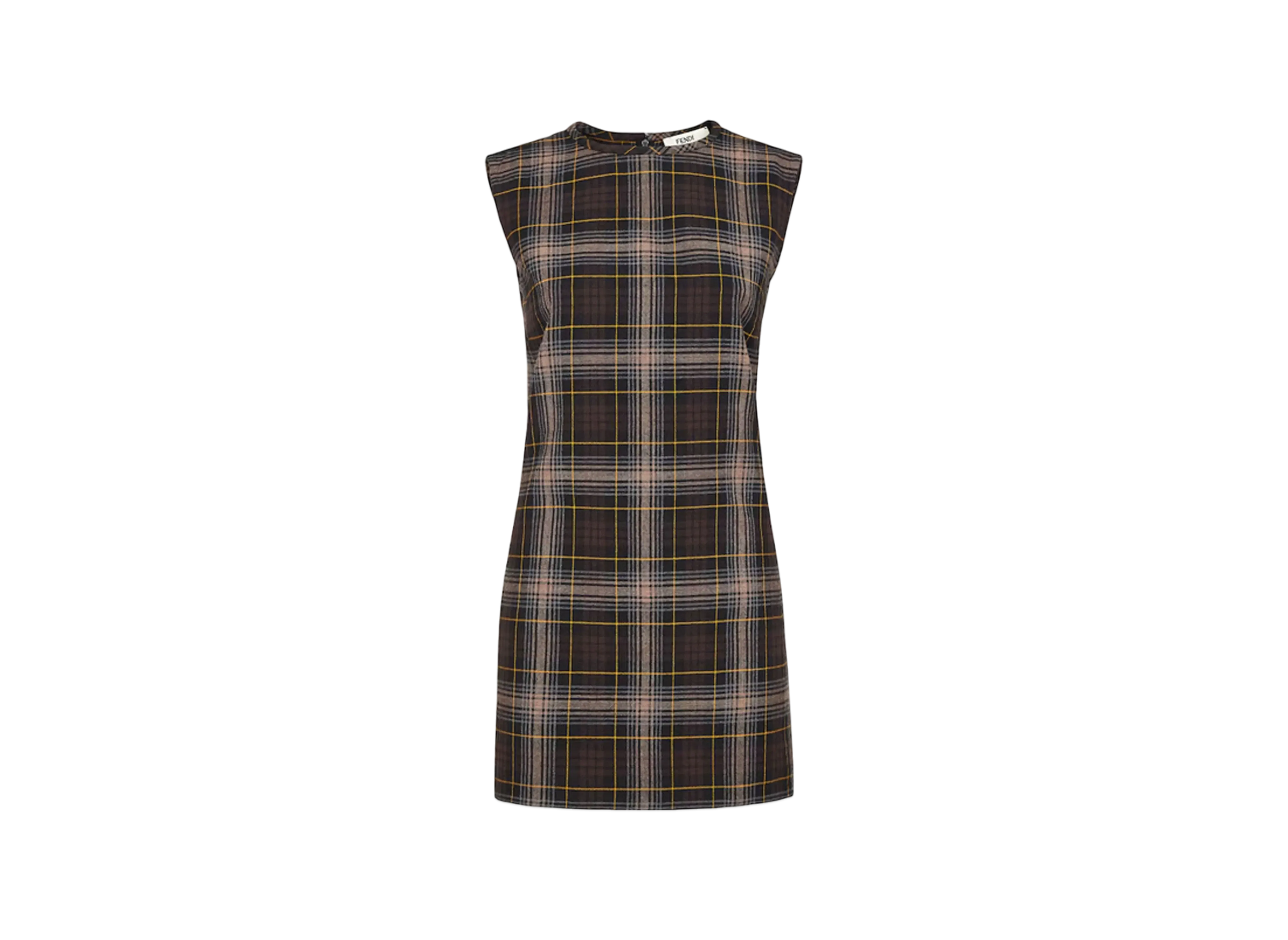 FENDI Women's Dress Fendi Tartan "Brown"