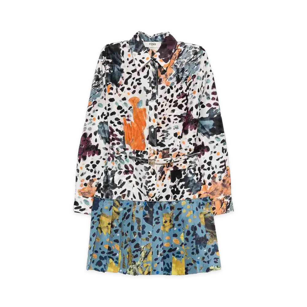 FENDI Women's Falena Print Dress "Multicolor"