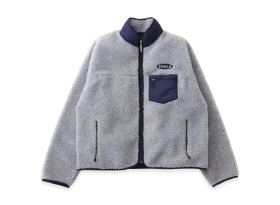 FEELS. Boa Fleece Zip Jacket "Light Gray"