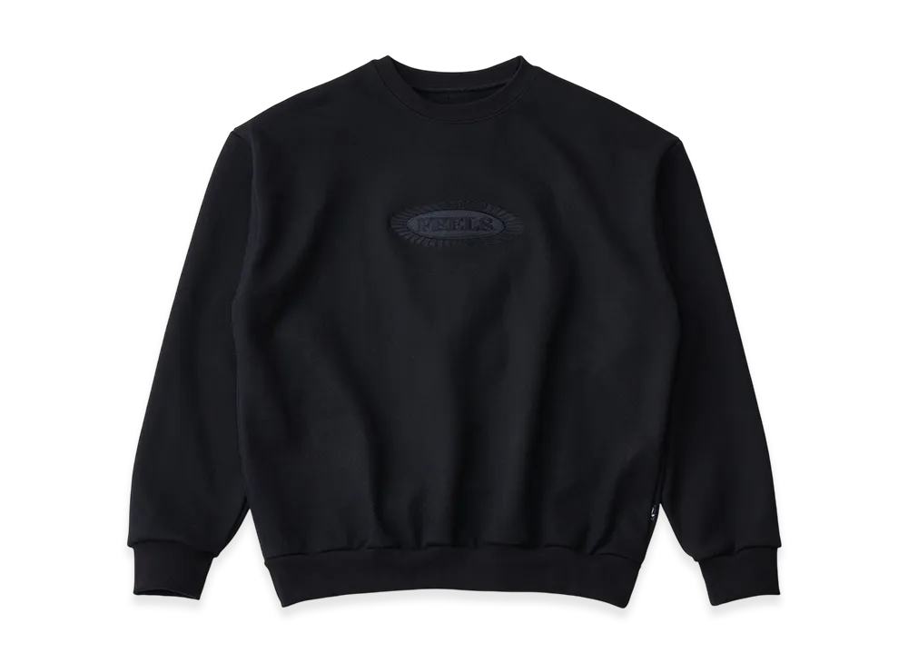 FEELS. Crewneck Sweatshirt "Black"